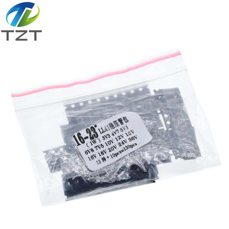 TZT LL41 SMD Zener diode KIT 1W 3V3-36V 13 kinds *10pcs= 130pcs ZM4728A ZM4732A ZM4733A ZM4737A ZM4740A ZM4742A ZM4744A ZM4745A |