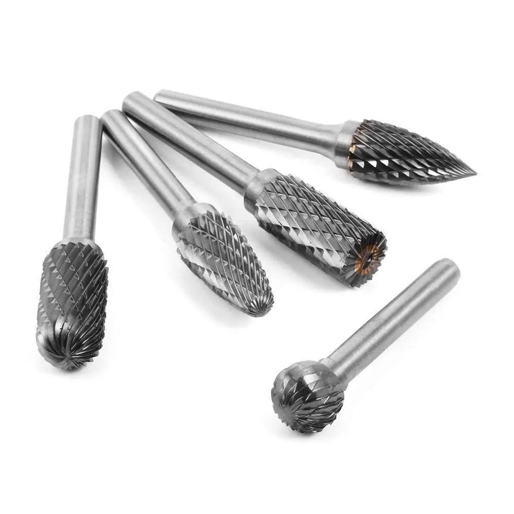 5 шт. Вольфрамовая сталь карбид заусенцы для Dremel роторный инструмент сверло