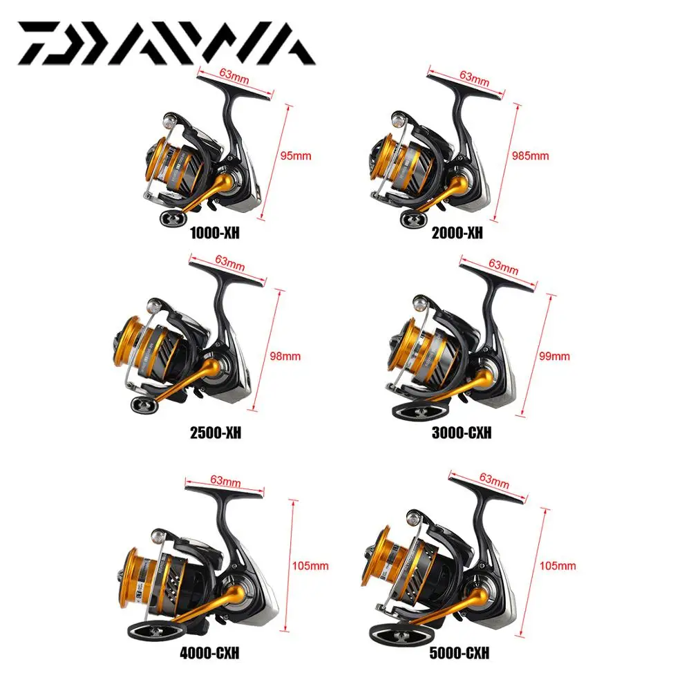 Оригинальная спиннинговая Рыболовная катушка DAIWA REVROS LT 1000XH 2000XH 2500XH 3000CXH