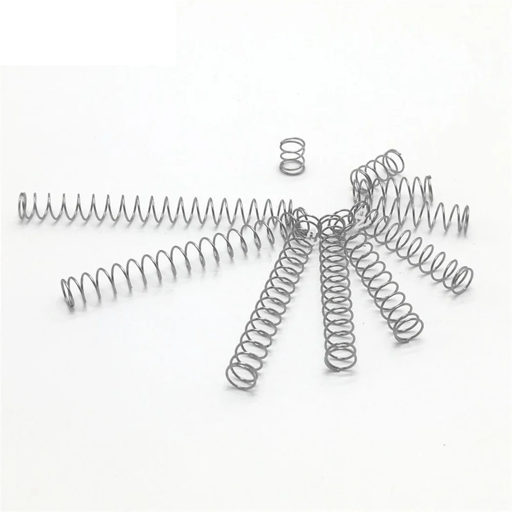 

20pcs Stainless Steel Micro Return Small Compression Anti Corrosion Extension Springs ，wire Diameter 0.6mm OD 5mm ， L=10-50