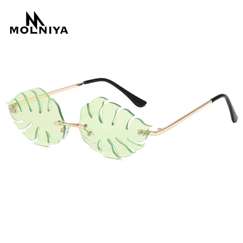 Винтажные Солнцезащитные очки в стиле стимпанк женские зеркальные безободковые