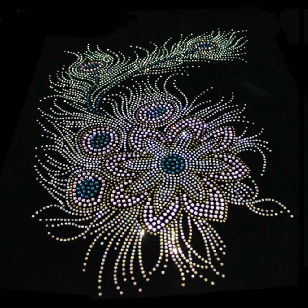 Горячая фиксация стразы на заказ мотив теплопередача дизайн железо Кристальные