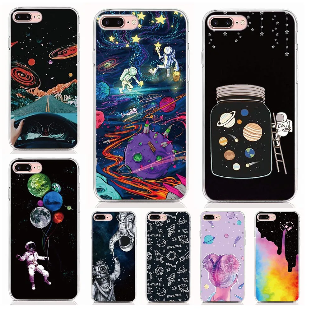 

Print Soft TPU Fundas Universe Space Rubber Phone Case For Blackview A80 Pro For Blackview A60 BV9600 Pro Bumper Silicone Cover