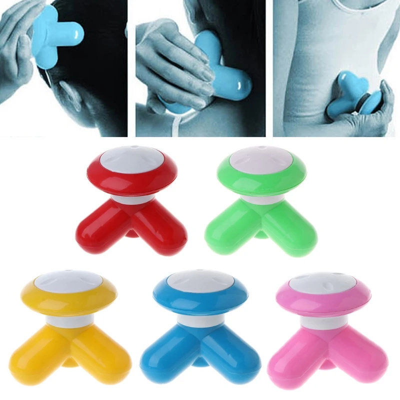 

New 1pc Multi-color Mini Electric Handled Wave Vibrating Massager USB Full Body C1FF