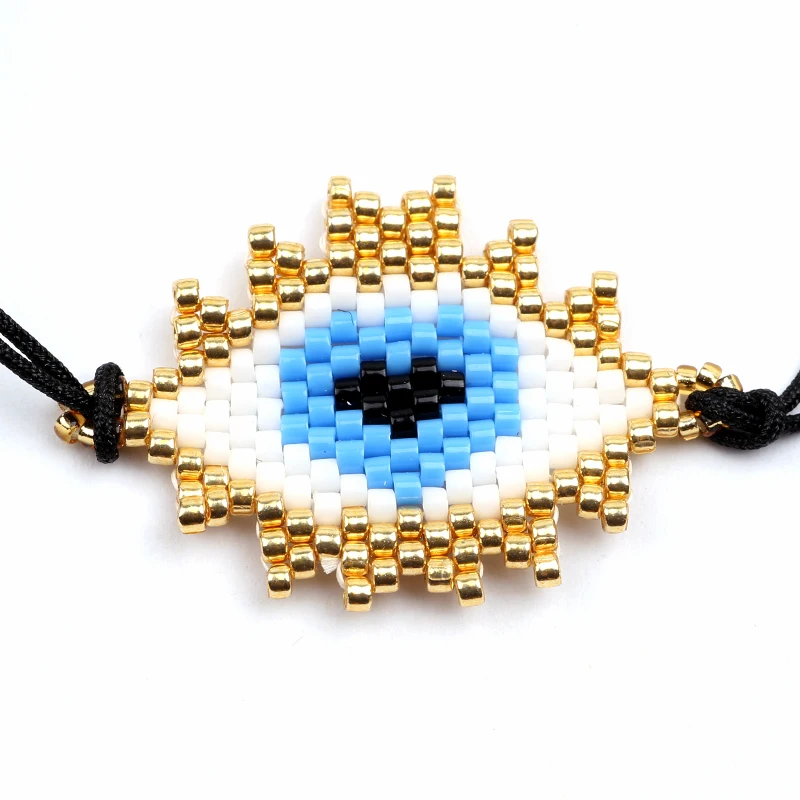 FAIRYWOO золотые браслеты с глазами черные из ниток для женщин аксессуары Миюки