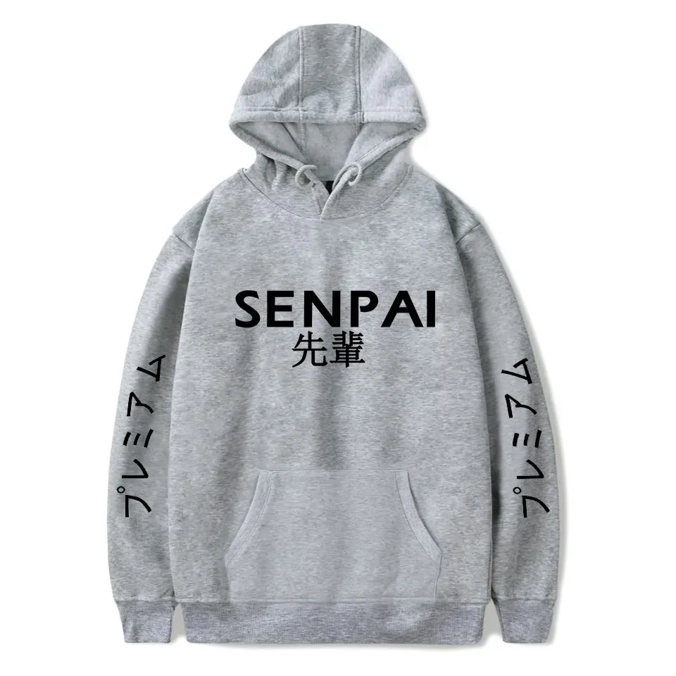 Новинка толстовка с капюшоном из японского аниме Senpai свитшот для мальчиков и