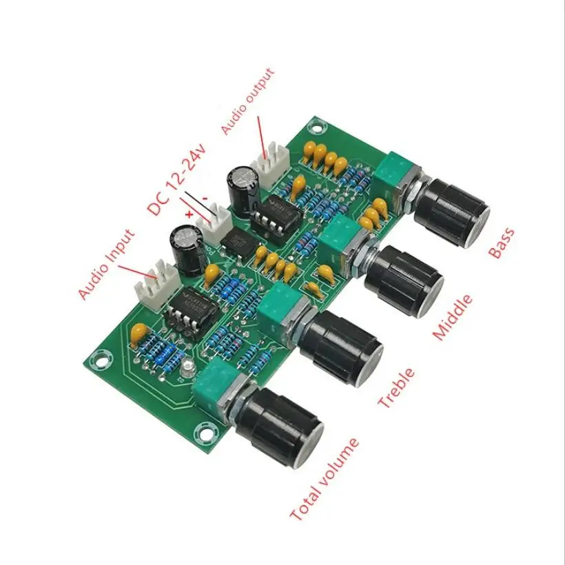 Плата усилителя для платы NE5532 тональная плата предусилителя с тройными басами