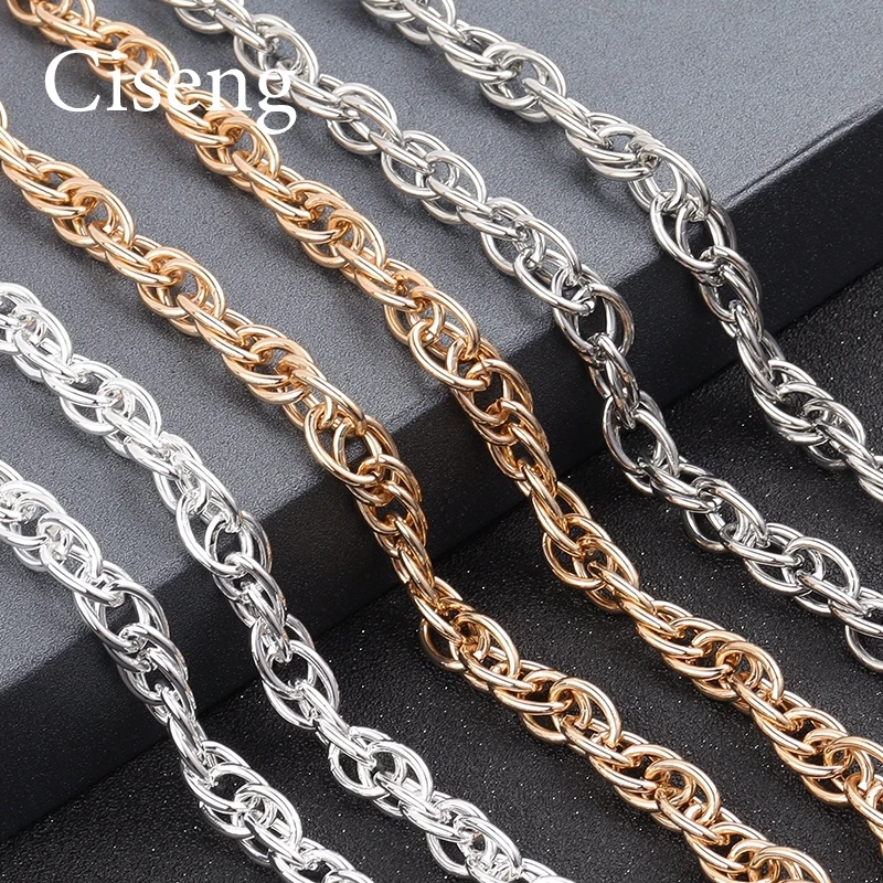

1pc/lot 55cm Cuban Thick Twist Chain Rope Link Chain Bulk Chains With Hook Necklaces Chains For Women Jewelry DIY