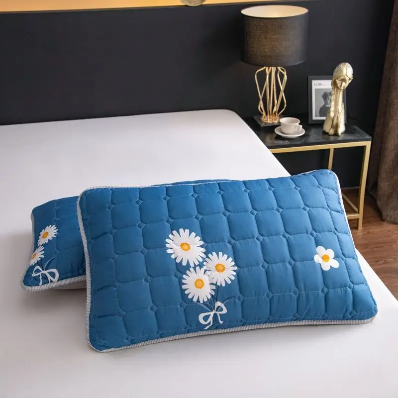 

100% Cotton 1PCS Pillow Case Cartoon Zip PillowCases Winter Bedding Set Soft Warm For Home Bed Pillow Thick Cover Bedding