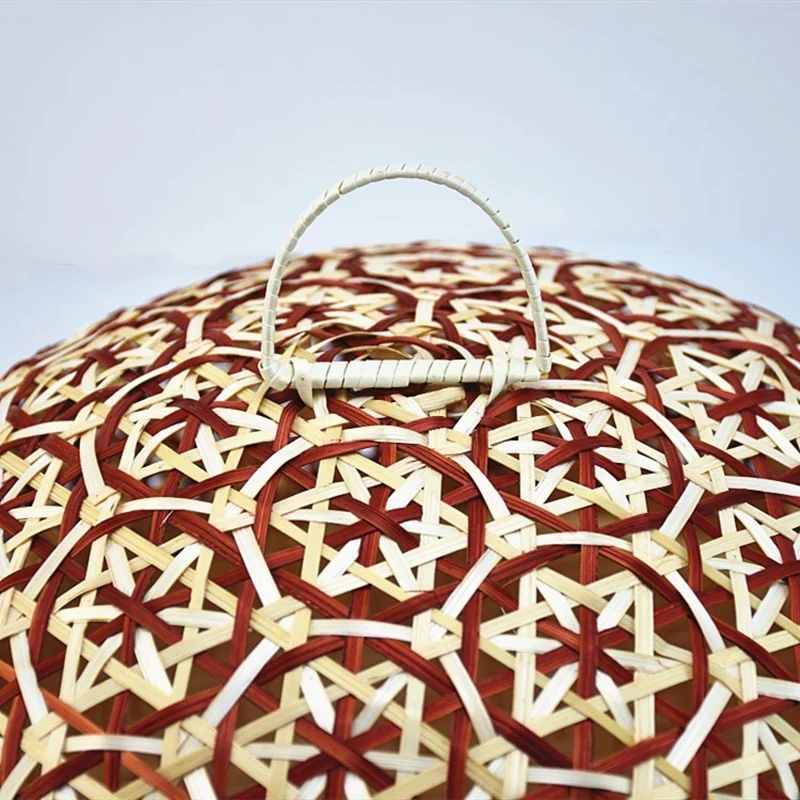 Ручная работа бамбуковая пищевая плетеная корзина из ротанга Соломенная Корзина