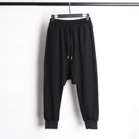 mens new personality contracted dark department hip hop street loose leisure low crotch large size haren wei pants
