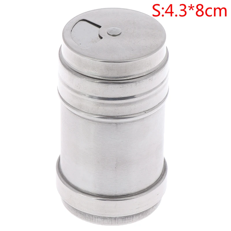 

Outdoor BBQ Tool Stainless steel Spice Shaker Jar Sugar Salt Pepper Herbs Toothpick Storage Bottle for Outdoor Camping Picnic