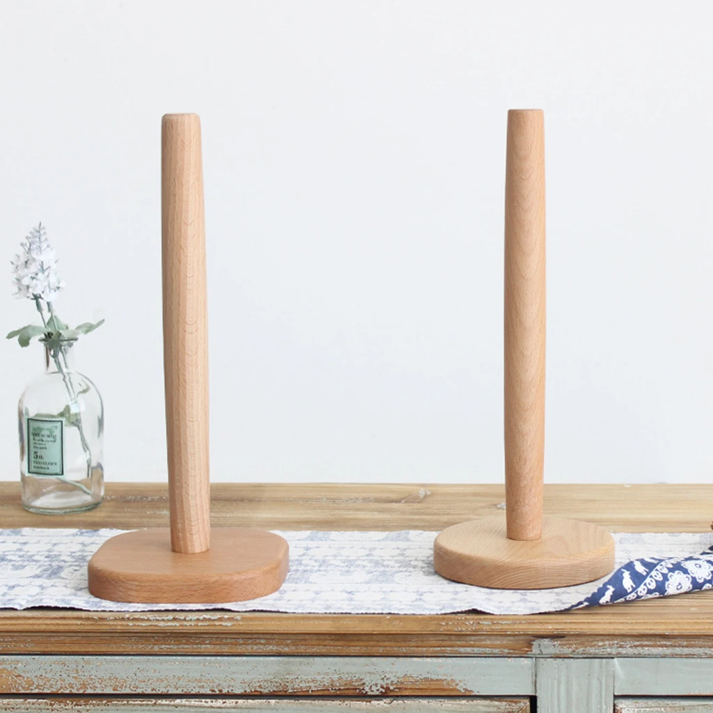 Кухонный деревянный держатель для бумажных полотенец подставка туалетной