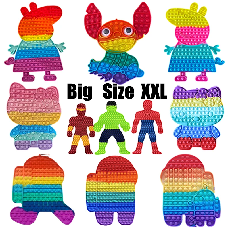 Большой размер 40 см 30 Popete Радужный Пузырь Игрушки для взрослых игрушки снятия