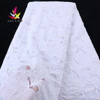 2021 chiffon guipure lace dress aso ebi water soluble fabric cotton soft cord high quality style xz4059b