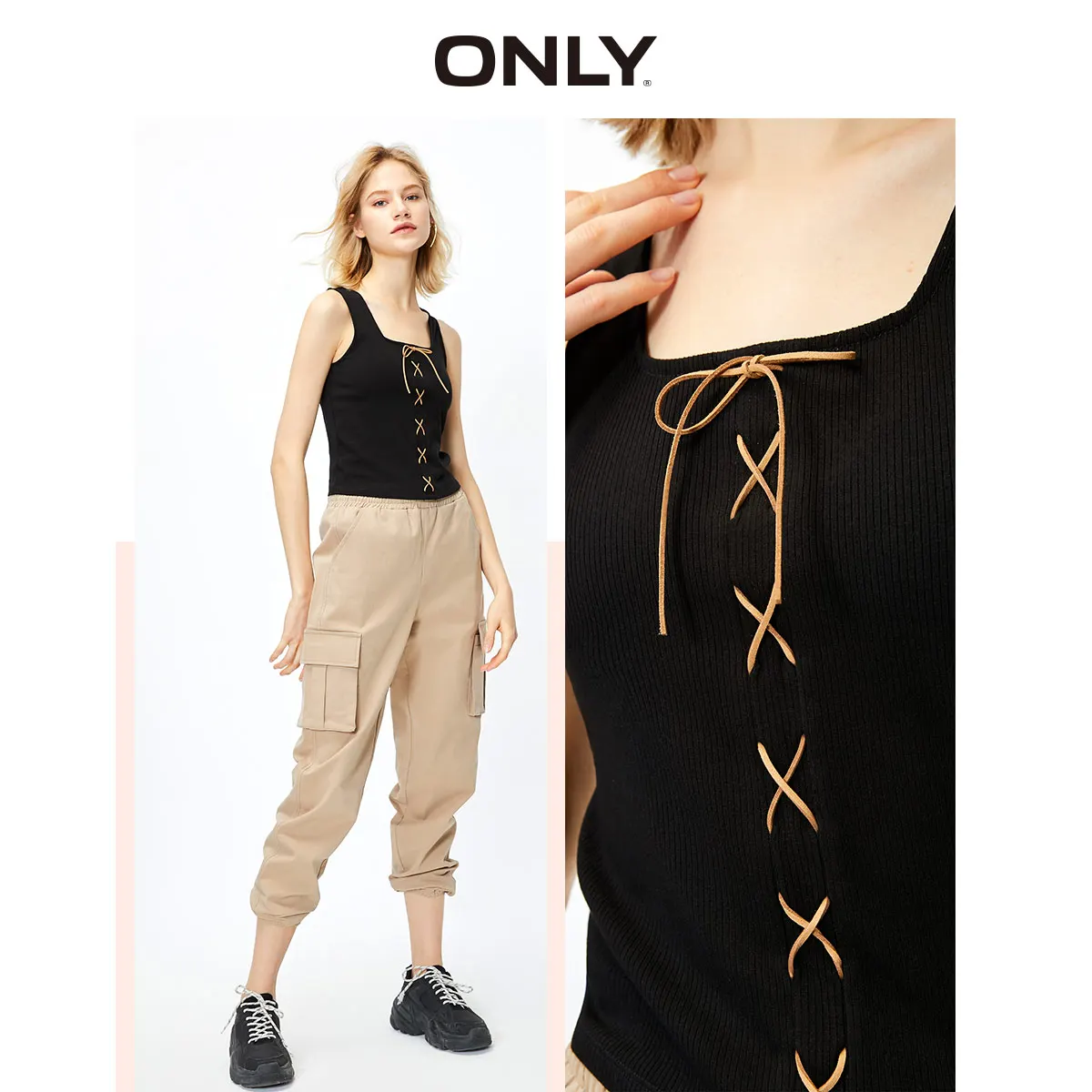 Только в том случае U образный с перекрестным вырезом вязанный шерстяной жилет |