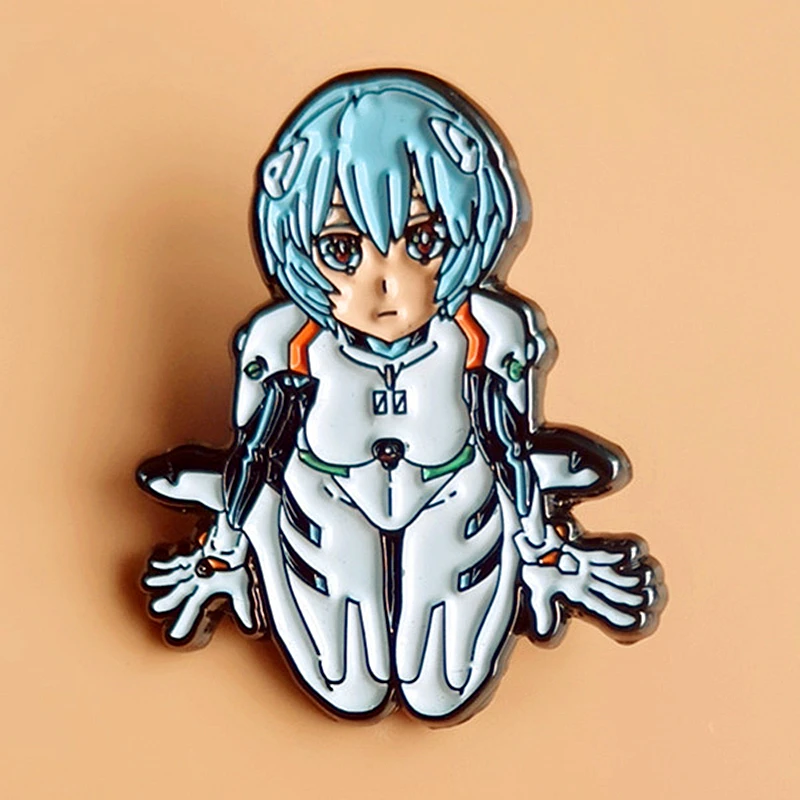 

EEva Girls Neon Genesis Asuka Enamel Brooch Pin Lapel Hard Metal Pins Brooches Badges Exquisite Jewelry Accessories Gifts