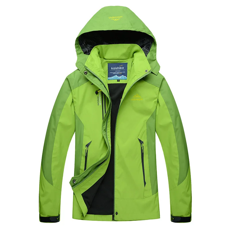 

Thin COUPLE'S Plus-sized Outdoor Raincoat Jacket Mountaineering Men's And Women's Single Layer Jacket