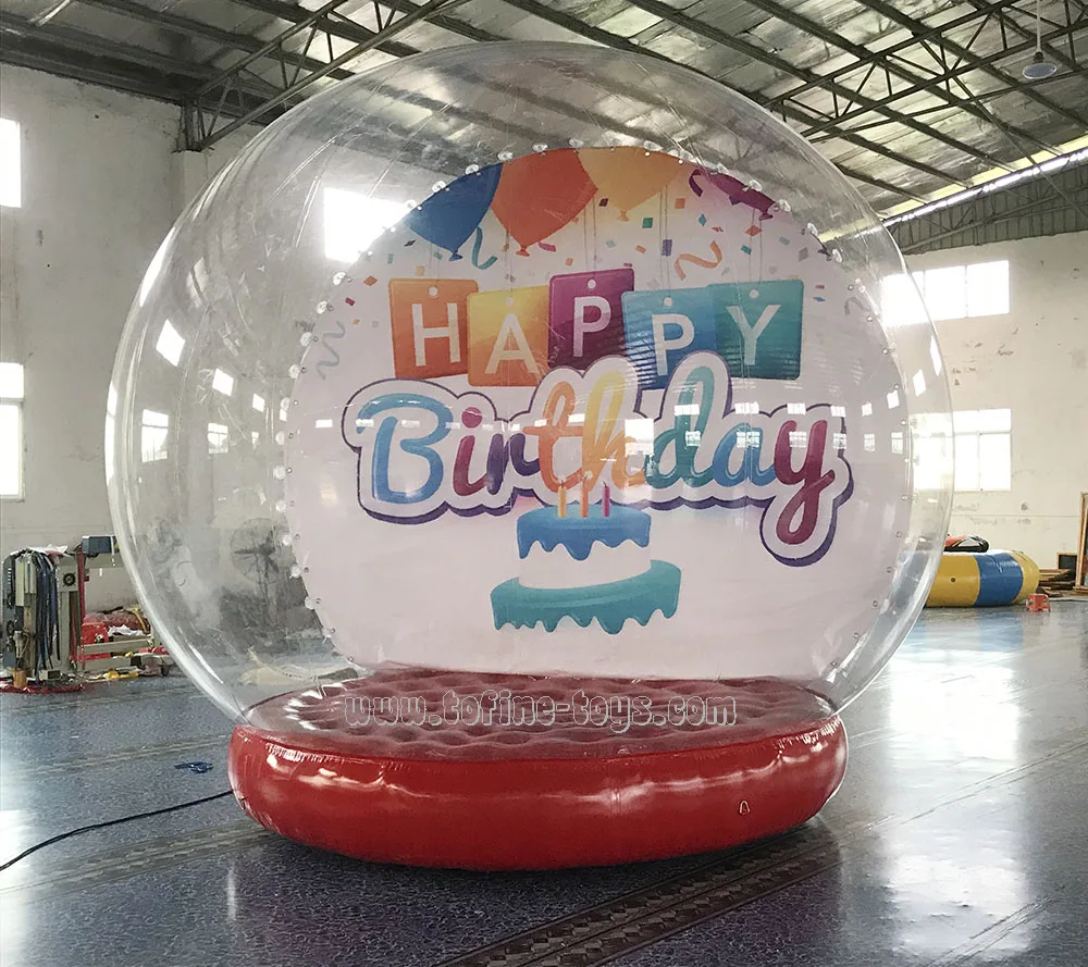 3 м надувной Рождественский снежный шар воздушная палатка 10 'рекламная с