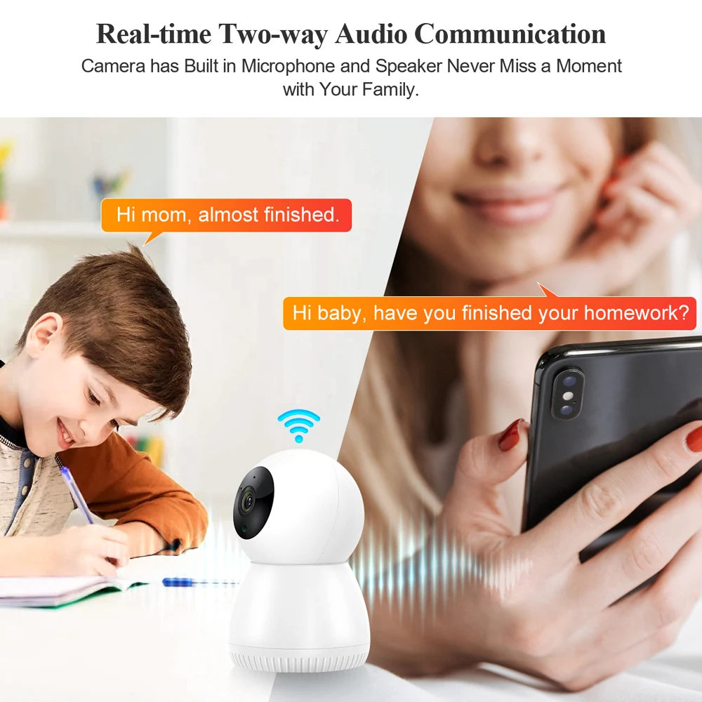 techage 3 0 megapixels wifi ip camera wireless pet camera indoor 1926p baby monitor cctv two way audio record video surveillance free global shipping