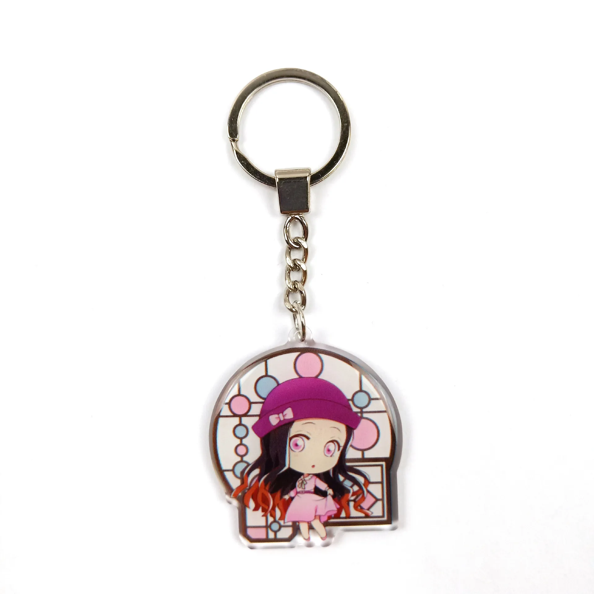 

New Hot Anime Demon Slayer Kimetsu No Yaiba Key Chains Student Backpack Pendant Car Key Ring Friend Keychain Christmas Birthday