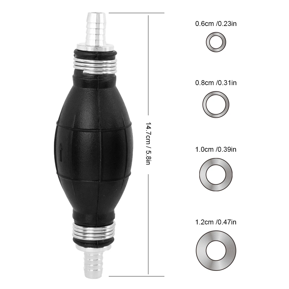 Ручной топливный насос резиновая алюминиевая ручная топливная помпа для