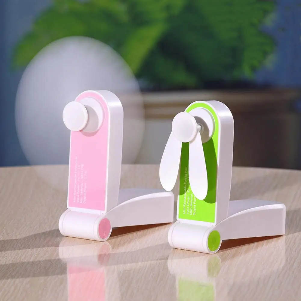 Модный мини складной usb зарядный портативный Настольный студенческий ручной охлаждающий вентилятор