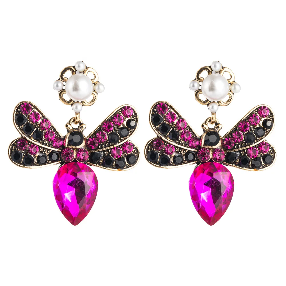 Женские серьги-гвоздики с кристаллами в виде снежинок |