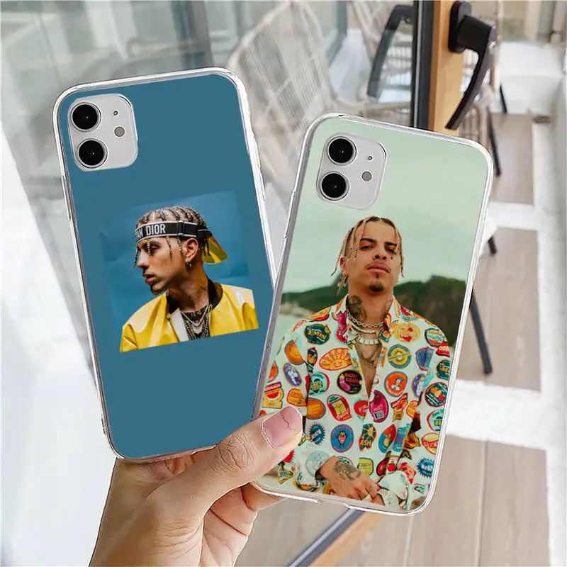 Rauw Alejandro Singer Phone Case For iphone 5s 6 7 8 11 12 plus xsmax xr pro mini se Transparent Cover Fundas Coque