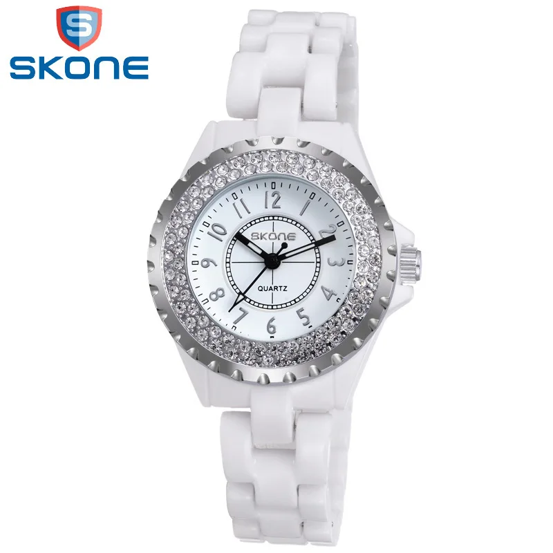 Skone Брендовые женские керамические часы, модные брендовые кварцевые часы, корейские модные женские часы, популярные товары