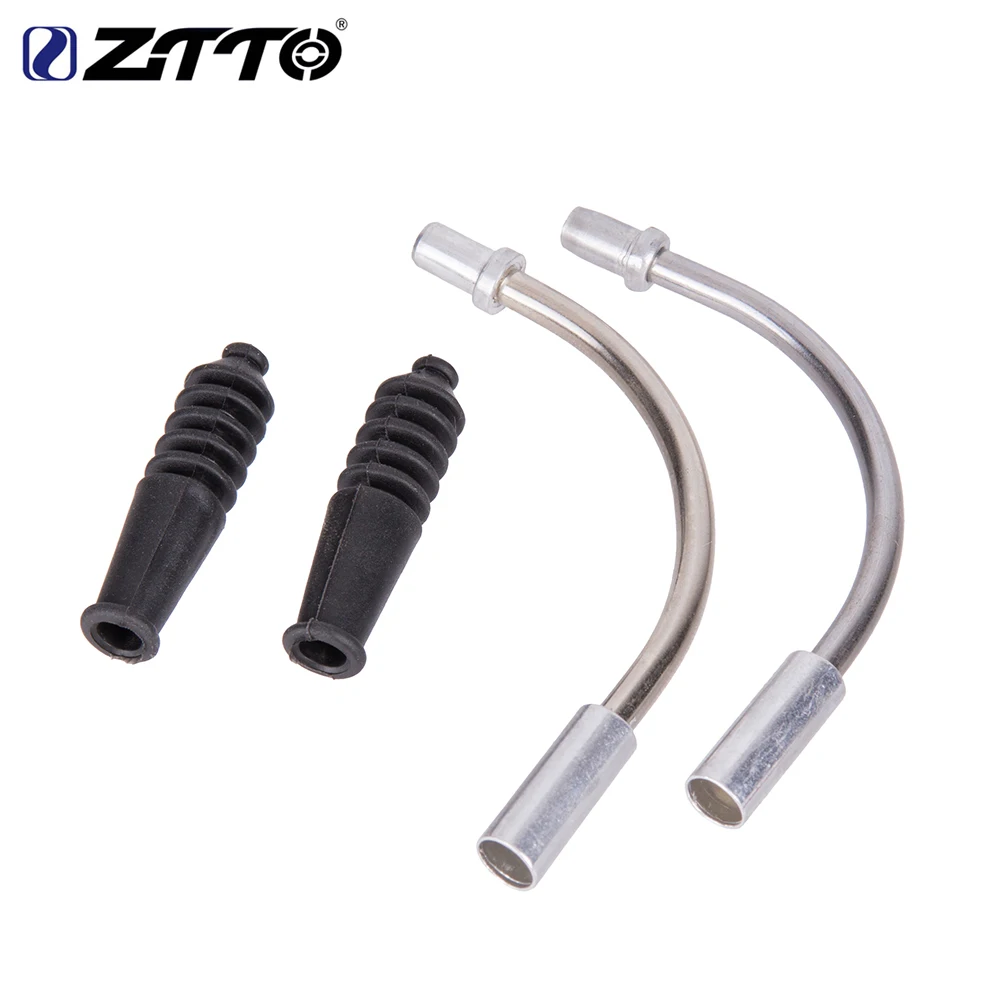 

ZTTO Mountain Bike Brake Noodles Bicycle Accessories for V-brake Guide Pipe Cable Guide Bend Tube Pipe Aluminum Alloy Pipe 2021