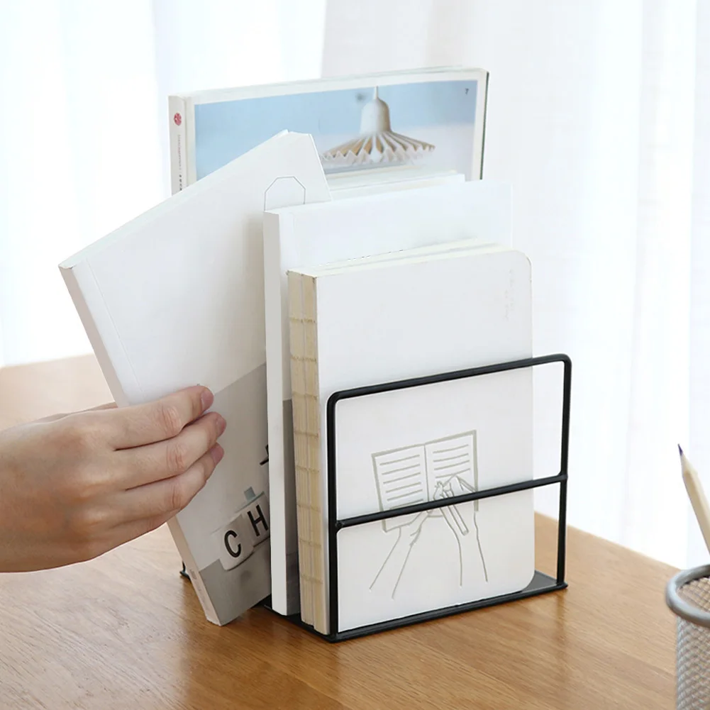 1 пара кованые железные декоративные школьные домашние органайзеры для книг