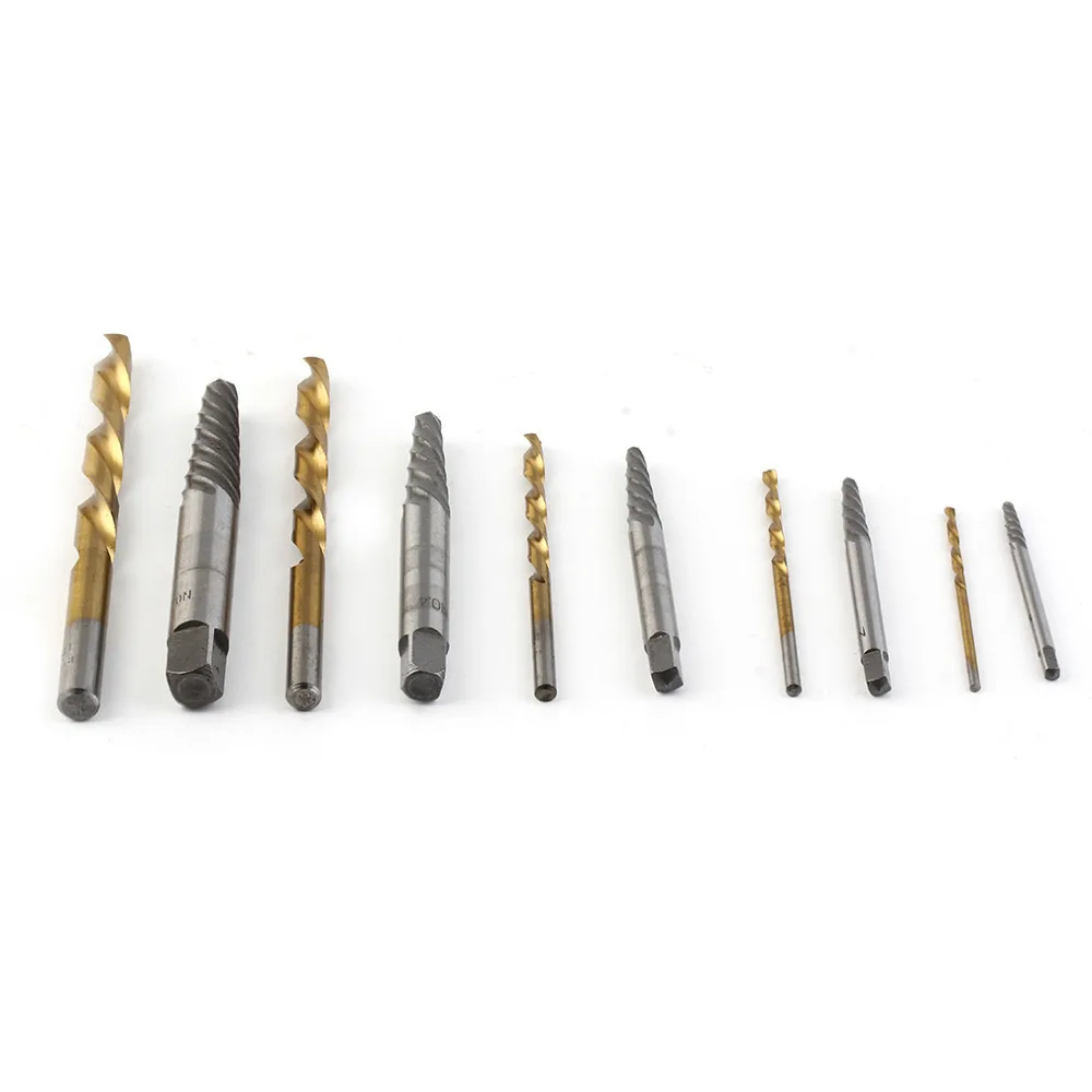 

Left Hand Drill Bit Set Steel Handed Stud Remover Screw Extractor Reverse Steel Material, High Strength And Hardness