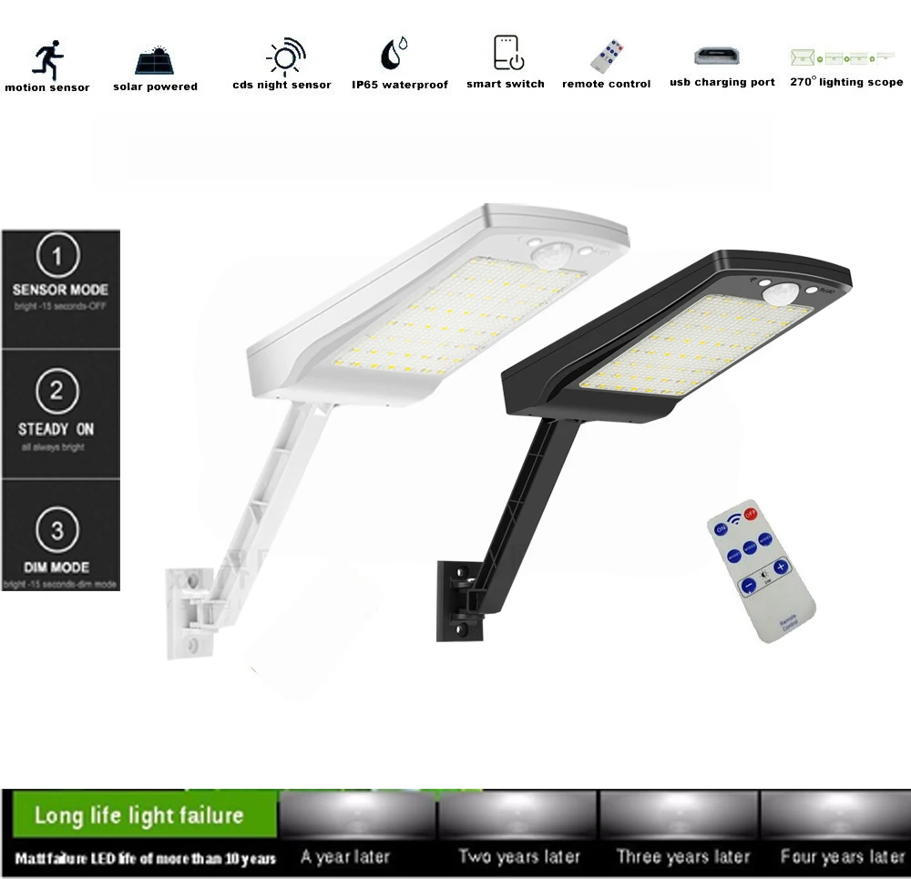 

48 LED ler Solar Outdoor Garde Lamps Spot Lumaria Energy Garden Gutter Fence Light Lantern