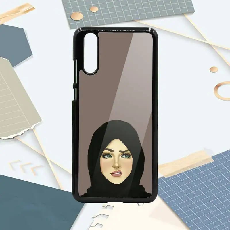 

Arabic Hijab Girl Queen Crown Phone Case PC For Samsung galaxy S note 8 9 20 10 e lite2019 plus pro ultra