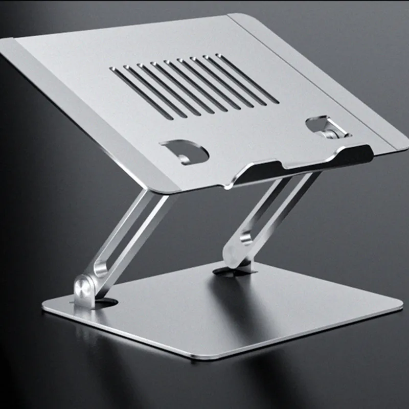 

11-17 дюймов охлаждающая стойка Складная регулируемый угол алюминиевый сплав портативный держатель офисная универсальная Нескользящая подс...