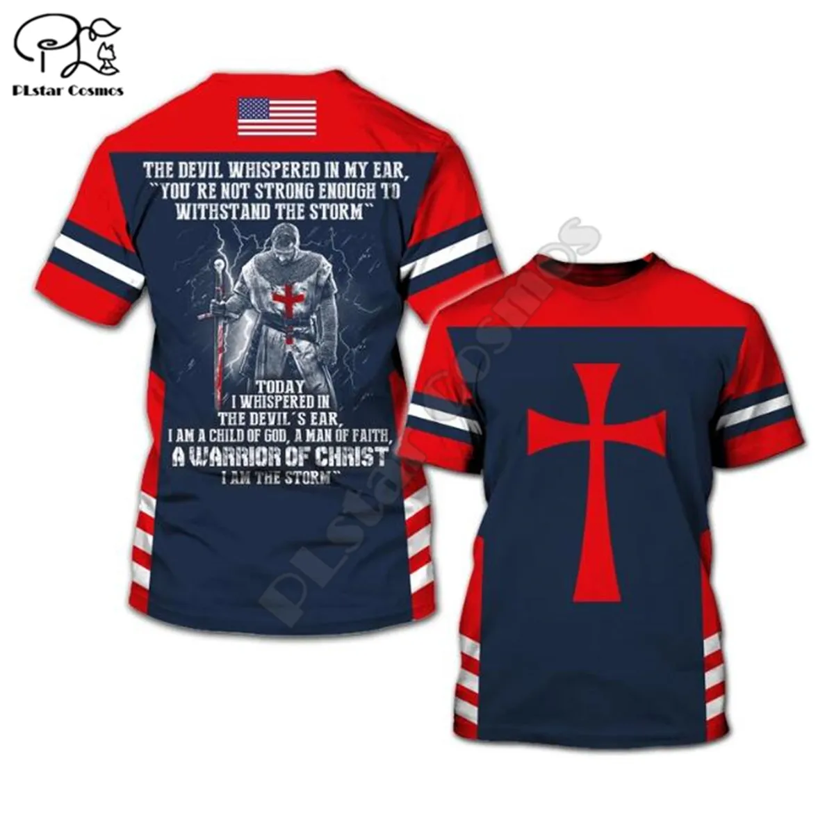 

PLstar Cosmos Knights Templar 3D Printed t shirts men for women Casual Short sleeve summer Fashion streetwear tshirt