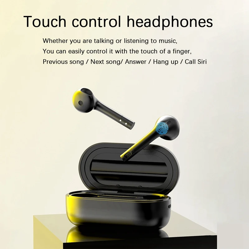 Беспроводная Спортивная Bluetooth-гарнитура J1 Tws с глубокими басами и