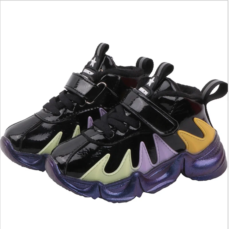 Зимняя новая детская обувь для мальчиков 2020 теплая хлопковая спортивная улицы