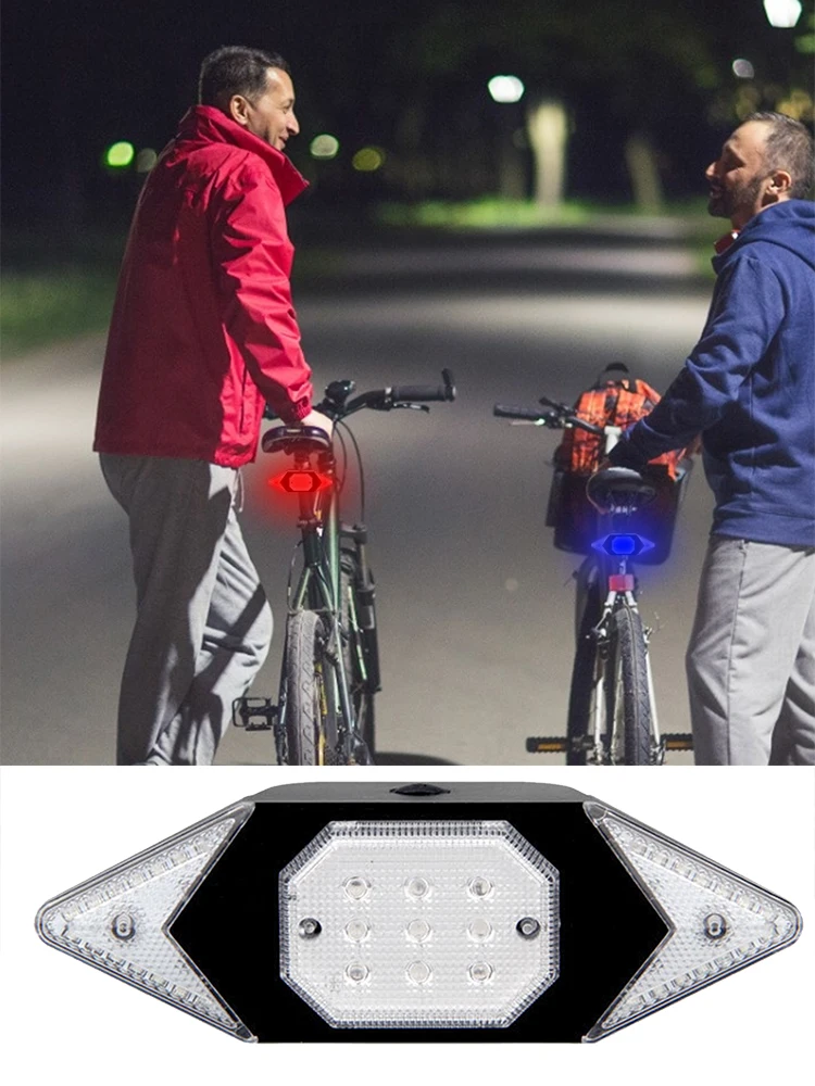 

Remote Control Bike Taillight USB Rechargeable Bicycle Tail Rear Light Turn Signal Braking Warning Wireless LED Cycling Lantern