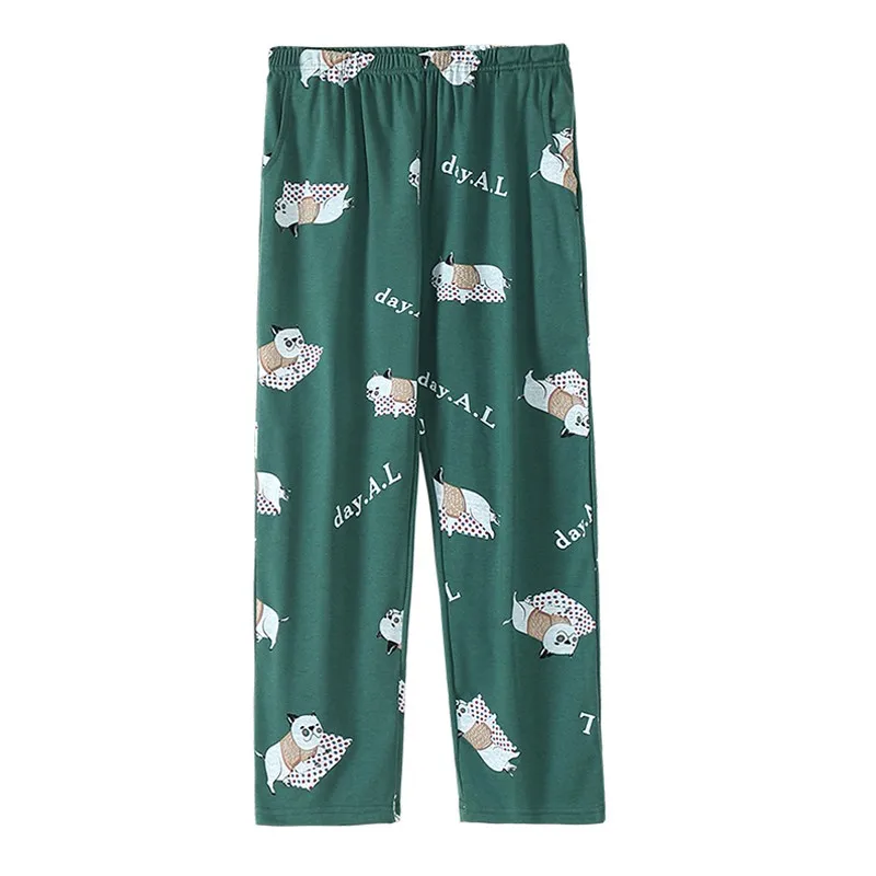 

Seeslim Spring Cartoon Cotton Pajama Pants Women Loose Cute Plus Size Ladies Pajamas Pants Sweet Sleeping Pants For Women Korean
