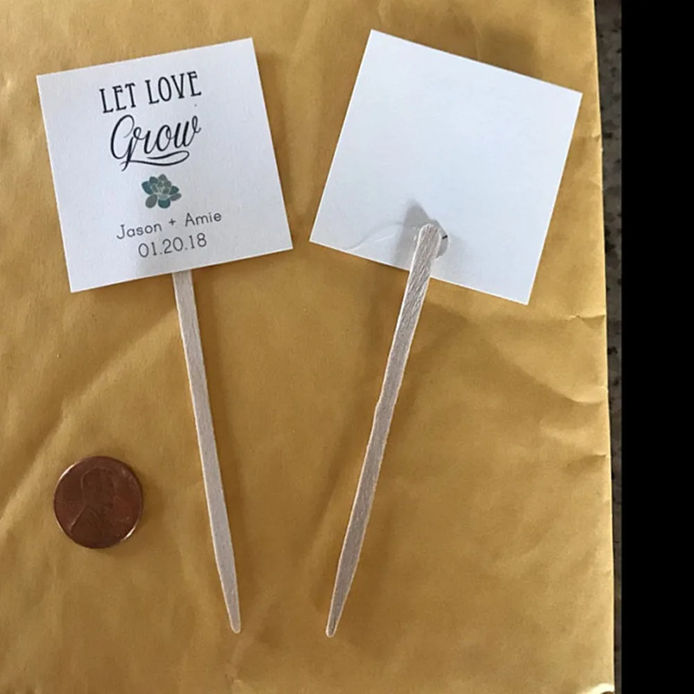 Индивидуальные свадебные ярлыки сувениры сочные рустикальный подарок на