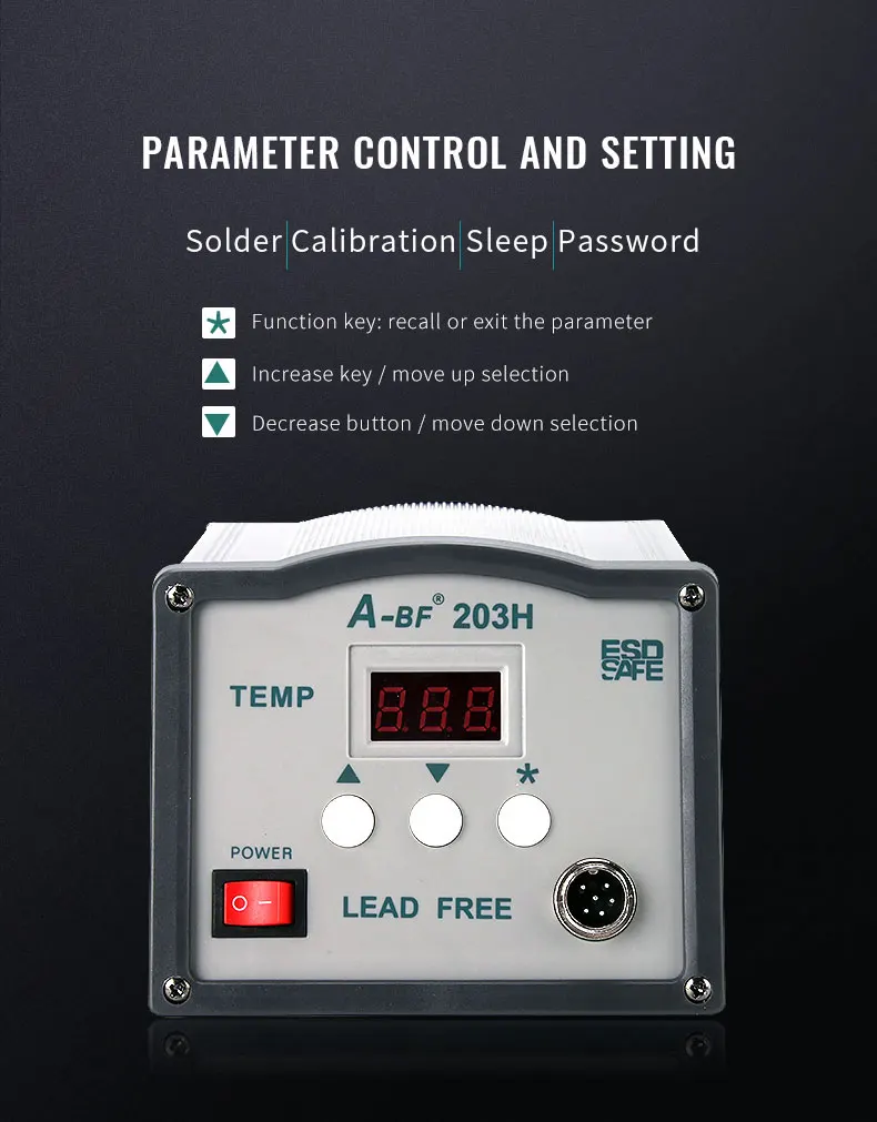 A-BF паяльная станция 203 H 90 W 205 H 150 W высокочастотная паяльная станция 220 V 230 V Бессвинцовая припой паяльник станция