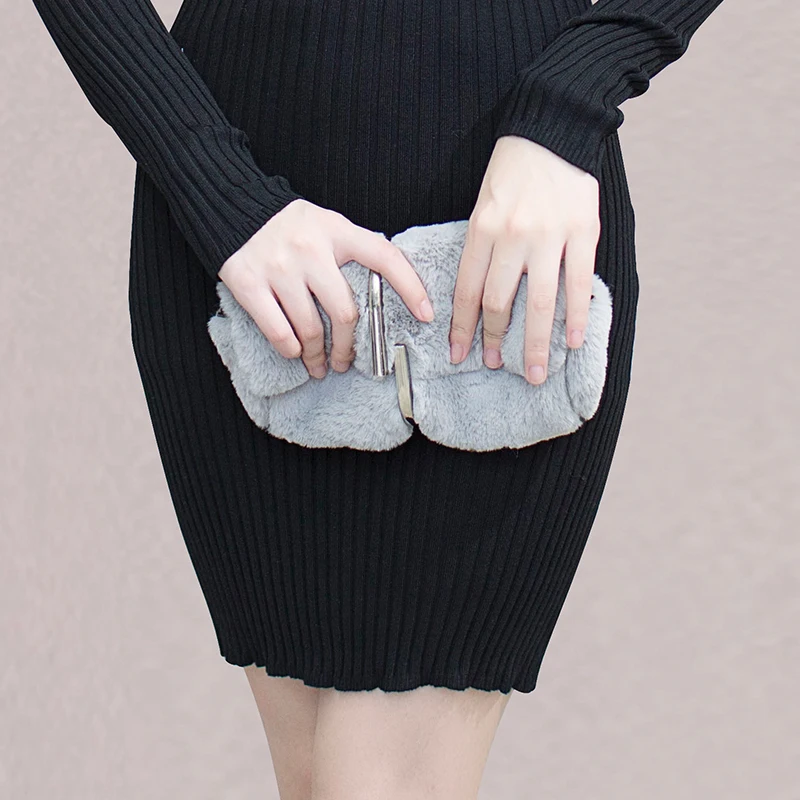 

New autumn Korean style lace knitting pathchowrk slim high neck stitching long sleeve package hip sheath dress