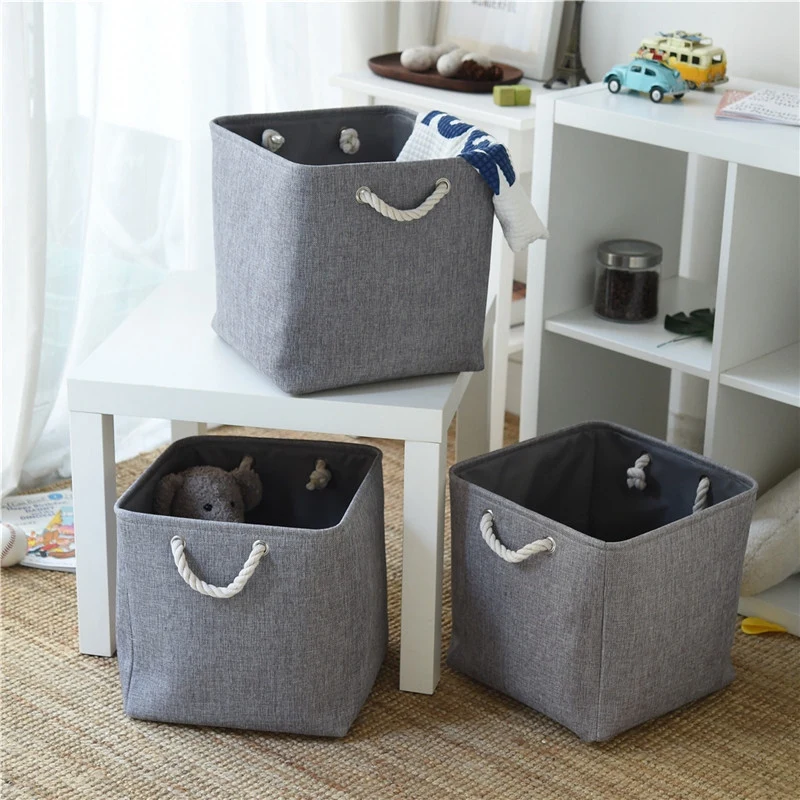 

Shelf Baskets For Storage(3 Pack) Fabric Storage Baskets For Shelves,Baskets Set For Organizing Clothes,Nursery,Laundry