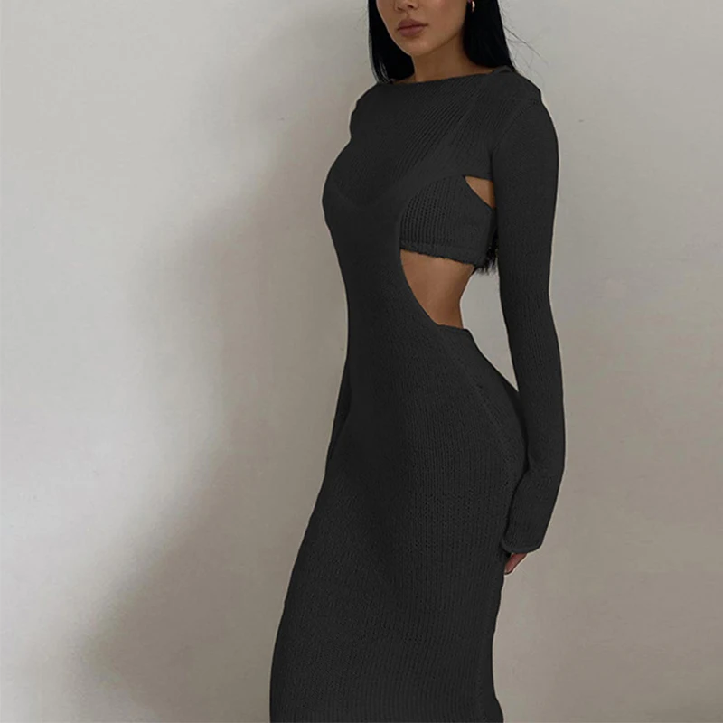 

Платье-Свитер женское длинное оранжевое, на осень/зиму