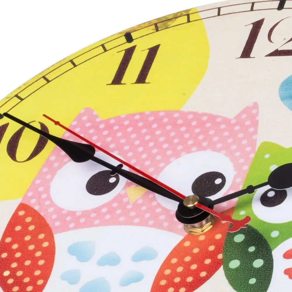 Ретро деревянный настенный Clock 12inch кварцевый тихий большой винтажный