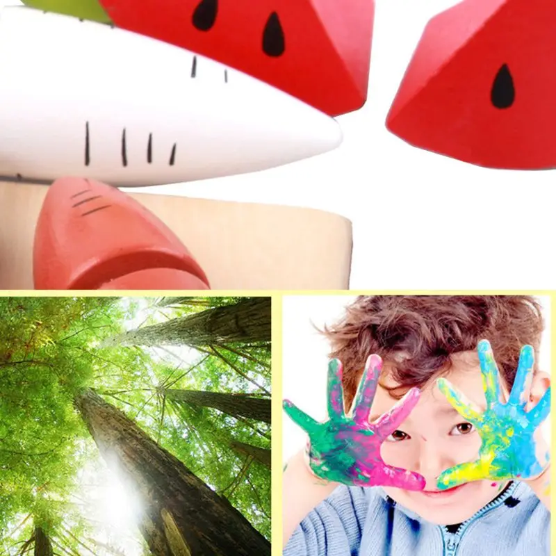 

Wooden Cutting Vegetables Set Pretend Play Kitchen Toy Wooden Kitchen Toy