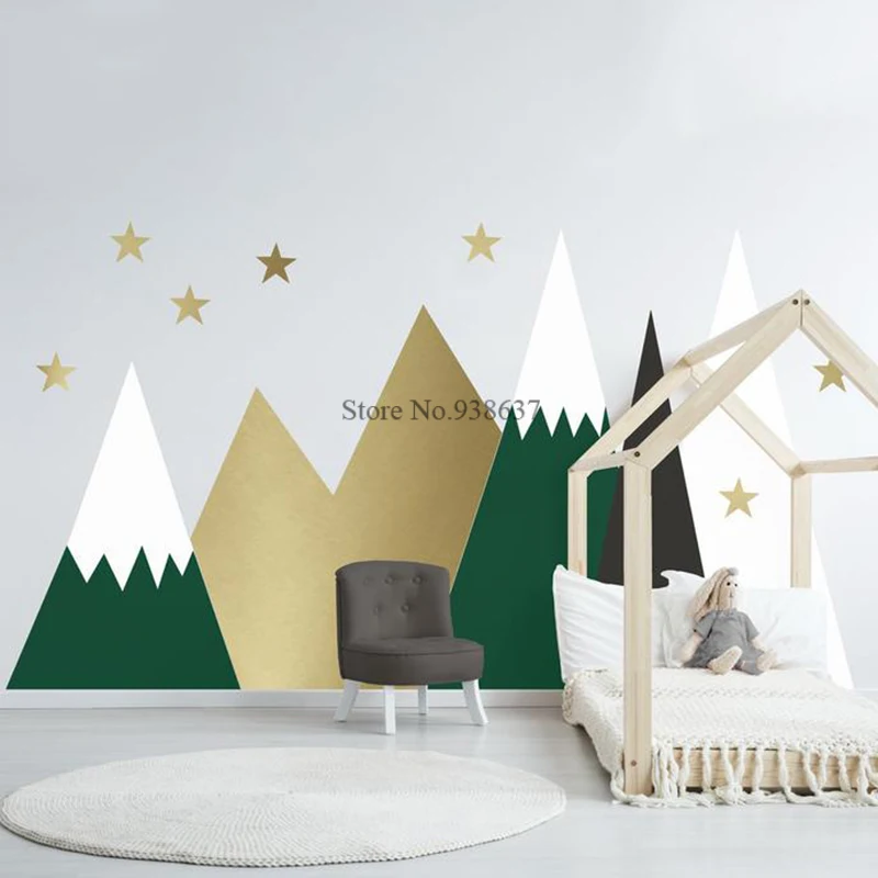

Горы наклейка в детскую комнату наклейка детская для малышей Приключения тема изголовье Съемные Виниловые наклейки BB843