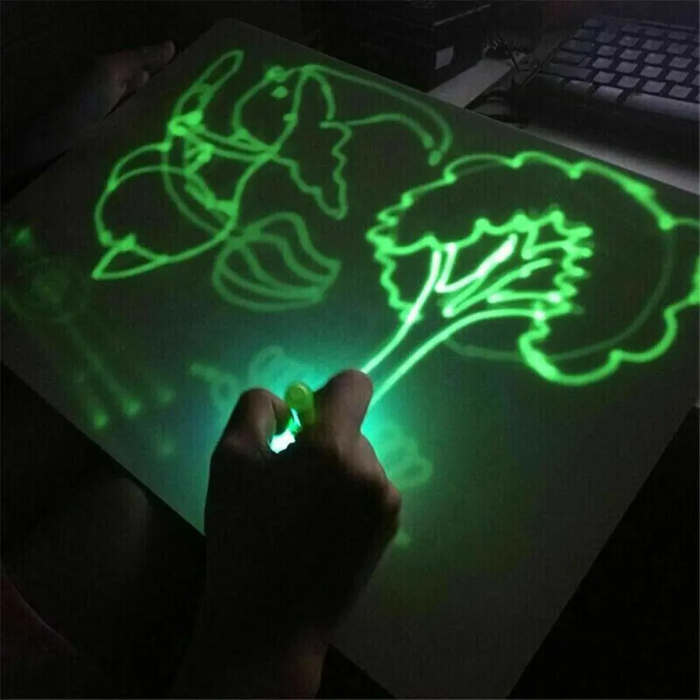 

A5 A4 Draw Light Fun Developing Drawing Board Magic Draw Educational Gift Drawing Memo Message Boogie Board